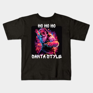 Graffiti Style - Ho Ho Ho Santa Style 4 Kids T-Shirt